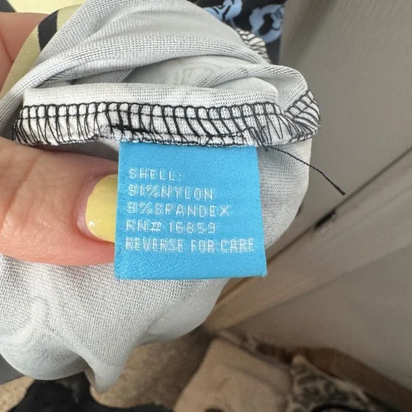 J. MCLAUGHLIN Catalina Chain Link Dress Navy Cream Size L - Picture 4 of 5